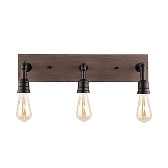 Corbett Rustic Farmhouse Iron Led Vanity