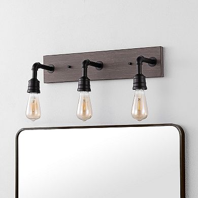 Corbett Rustic Farmhouse Iron Led Vanity