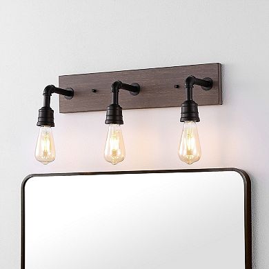 Corbett Rustic Farmhouse Iron Led Vanity