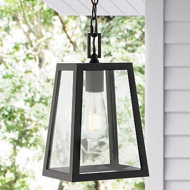 Glendale Farmhouse Industrial Iron/glass Outdoor Led Pendant