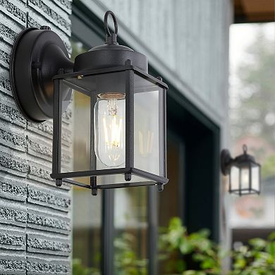 Boston Farmhouse Industrial Iron/glass Outdoor Led Sconce