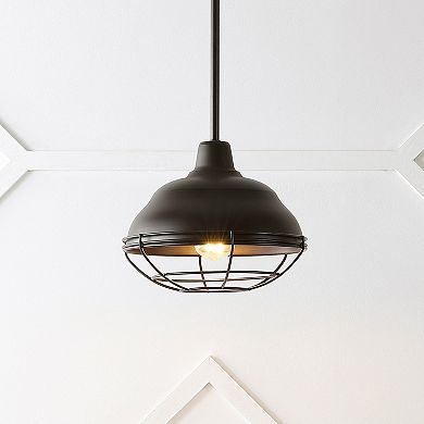Levi Industrial Farmhouse Iron Led Pendant