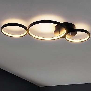 Nube Contemporary Modern Metal Integrated Led Flush Mount
