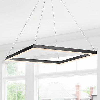 Baxter Modern Contemporary Aluminum Integrated Led Hoop Pendant
