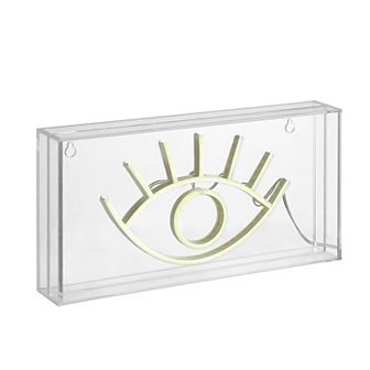 Eye Contemporary Glam Acrylic Box Usb Operated Led Neon Light
