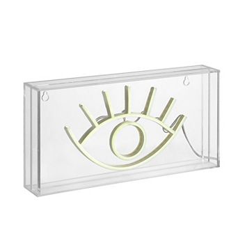 Eye Contemporary Glam Acrylic Box Usb Operated Led Neon Light