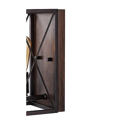 Norris X Frame Farmhouse Rustic Iron Led Sconce