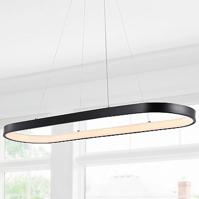 Brice Modern Contemporary Iron Integrated Led Pendant