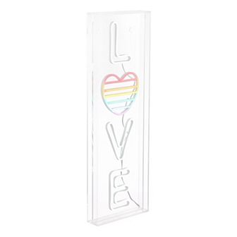 Love Contemporary Glam Acrylic Box Usb Operated Led Neon Light