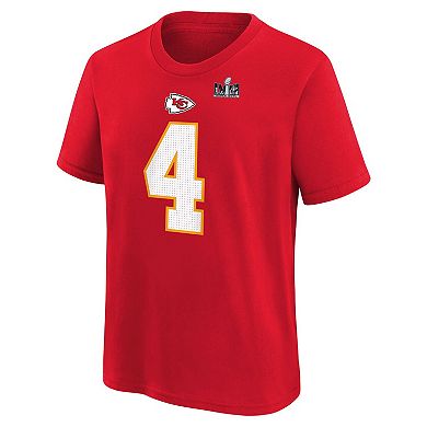 Youth Nike Rashee Rice Red Kansas City Chiefs Super Bowl LVIII Name ...