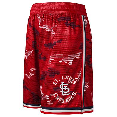 Youth Fanatics Branded Red St. Louis Cardinals Tech Runner Shorts