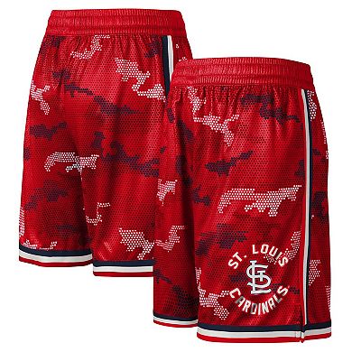 Youth Fanatics Branded Red St. Louis Cardinals Tech Runner Shorts