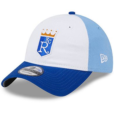 Youth New Era  White Kansas City Royals 2024 Batting Practice 9TWENTY Adjustable Hat