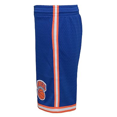 Youth Mitchell & Ness Blue New York Knicks Hardwood Classics Swingman Shorts