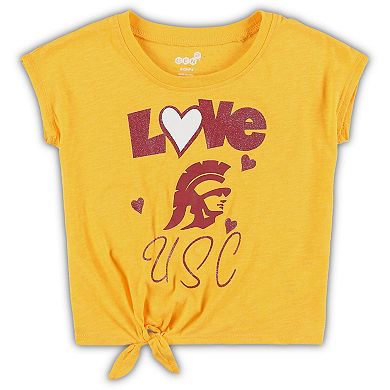 Preschool & Toddler Gold/Cardinal USC Trojans Forever Love T-Shirt & Leggings Set