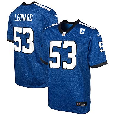 Youth Nike Shaquille Leonard Blue Indianapolis Colts Game Jersey