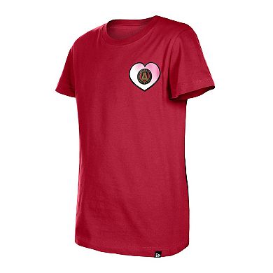 Girls Youth 5th & Ocean by New Era Red Atlanta United FC Color Changing T-Shirt