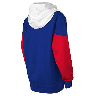 Youth Ash/Blue New York Rangers Champion League Fleece Pullover Hoodie