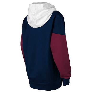 Youth Ash/Navy Colorado Avalanche Champion League Fleece Pullover Hoodie