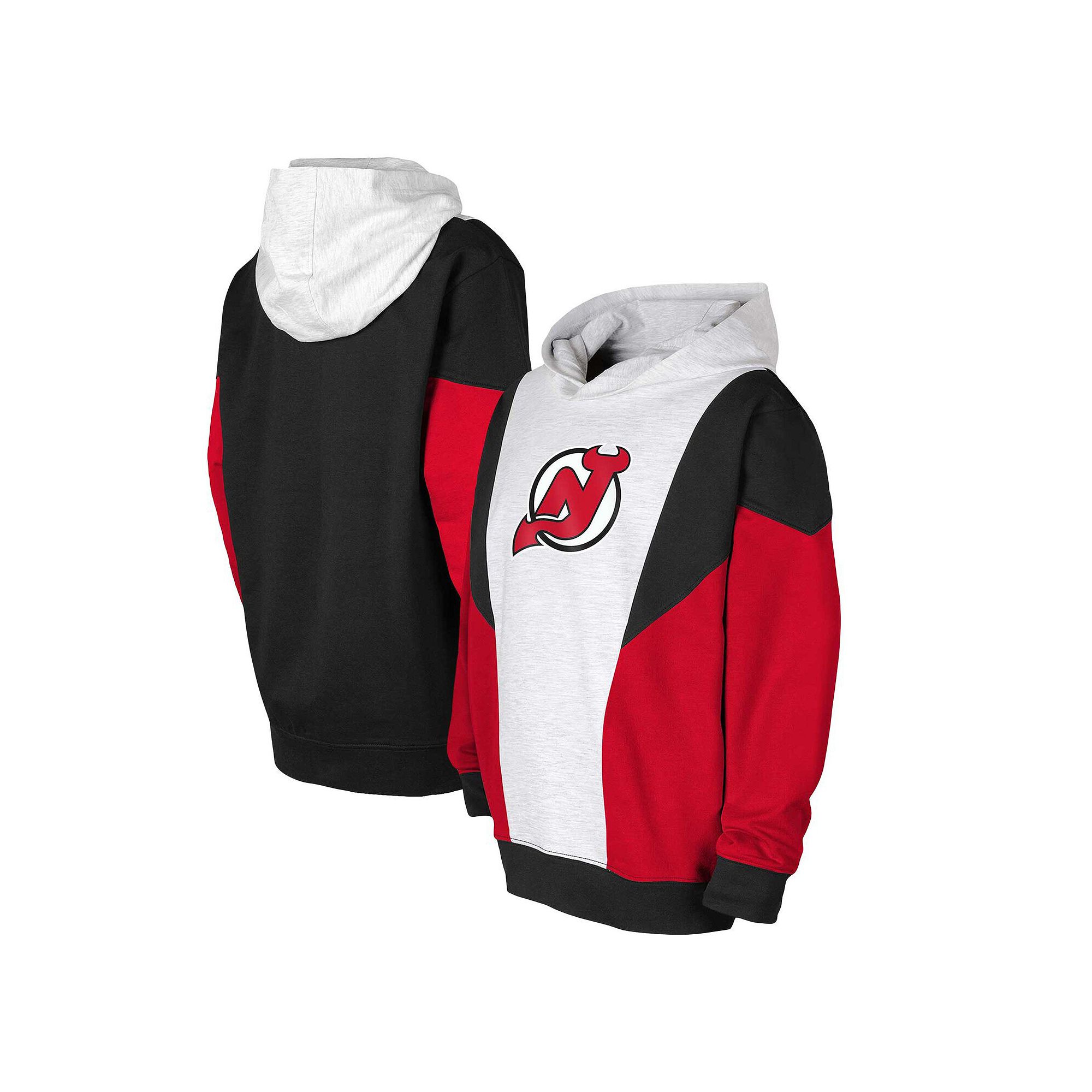 Youth Ash/Black New Jersey Devils Champion League Fleece Pullover Hoodie, B