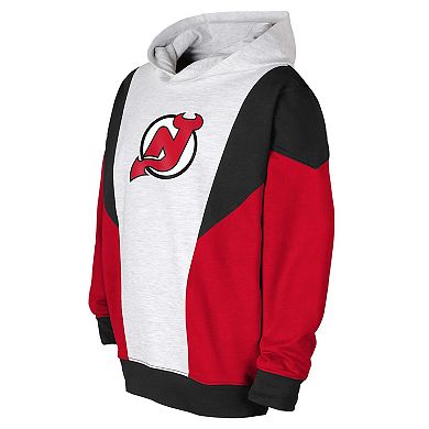 Youth Ash/Black New Jersey Devils Champion League Fleece Pullover Hoodie