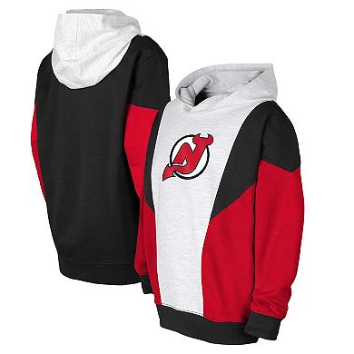 Youth Ash/Black New Jersey Devils Champion League Fleece Pullover Hoodie