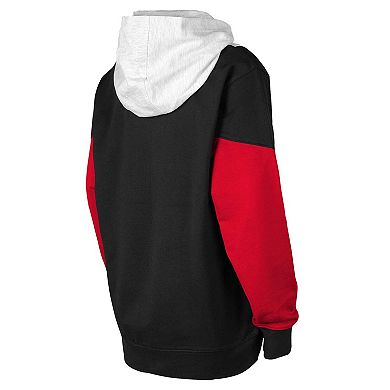 Youth Ash/Black Chicago Blackhawks Champion League Fleece Pullover Hoodie