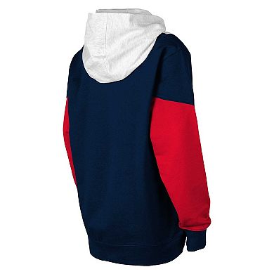 Youth Ash/Navy Washington Capitals Champion League Fleece Pullover Hoodie
