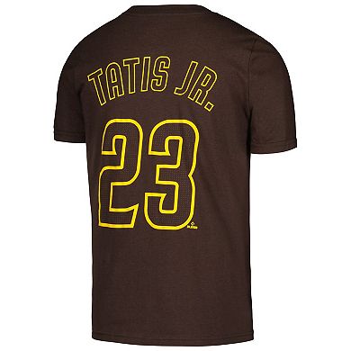 Youth Nike Fernando Tatis Jr. Brown San Diego Padres Home Player Name & Number T-Shirt