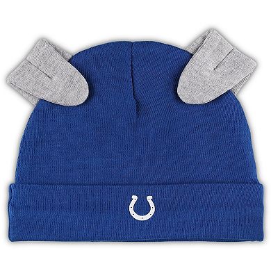 Newborn & Infant White/Royal Indianapolis Colts Dream Team Bodysuit Pants & Hat Set