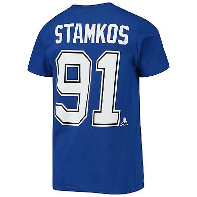 Youth Steven Stamkos Blue Tampa Bay Lightning Player Name & Number T-Shirt