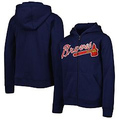 Atlanta Braves Sweatshirt Men's XL MLB Baseball Pullover 1/4 Zip