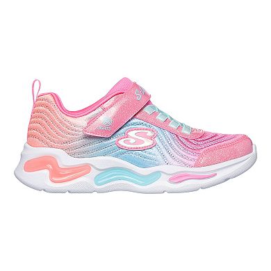 Skechers Lights Wavy Beams Ombre Express Girls' Sneakers