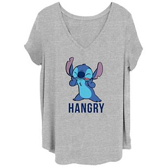 Disney's Lilo & Stitch Hangry Stitch Juniors' Plus Graphic Tee