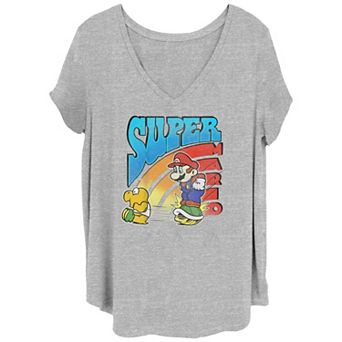 Juniors' Plus Size Super Mario Bros Deshelled Koopa Troopa Graphic Tee
