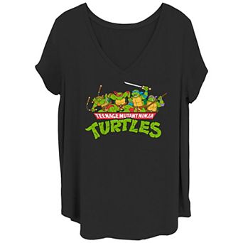 Juniors' Plus Size Teenage Mutant Ninja Turtles Ready To Fight Graphic Tee