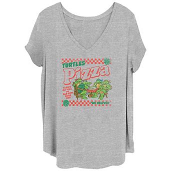 Juniors' Plus Size Teenage Mutant Ninja Turtles Pizza Place Graphic Tee