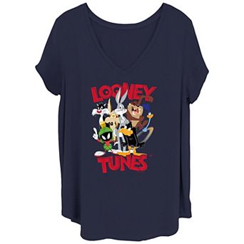 Juniors' Plus Size Looney Tunes Team Graphic Tee
