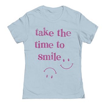 Junior's Time To Smile Graphic Tee