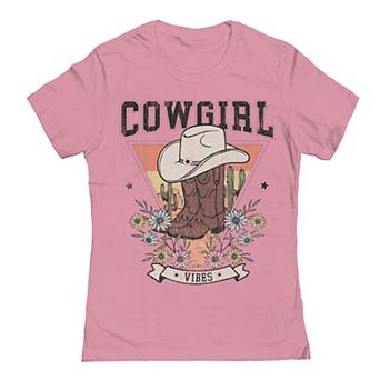 Junior's Cowgirl Vibes Graphic Tee