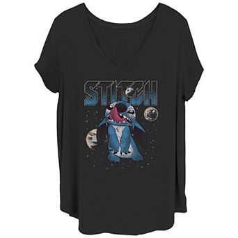 Disney's Lilo & Stitch Stitch Planets Juniors' Plus Graphic Tee