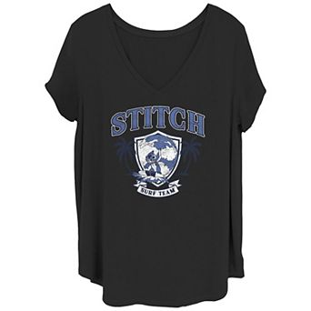 Disney's Lilo & Stitch Stitch Surf Team Juniors' Plus Graphic Tee