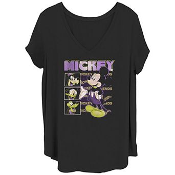 Disney's Mickey Mouse Rewind Mickey Juniors' Plus Graphic Tee
