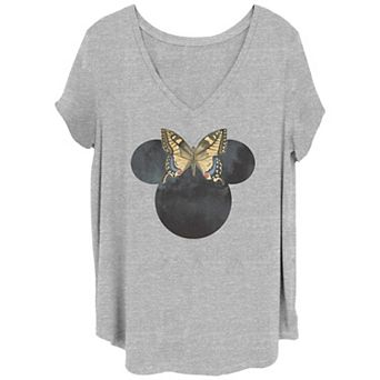 Disney's Minnie Mouse Butterfly Bow Juniors' Plus Graphic Tee