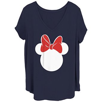 Disney's Minnie Mouse Silo Classic Repeat Juniors' Plus Graphic Tee