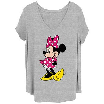 Disney's Minnie Mouse Heel Pose Juniors' Plus Graphic Tee