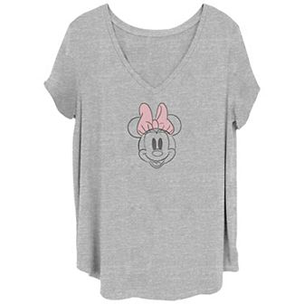 Disney's Minnie Mouse All Smiles Juniors' Plus Graphic Tee