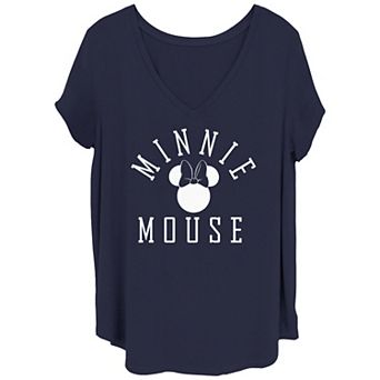 Disney's Minnie Mouse Ear Silo Juniors' Plus Graphic Tee