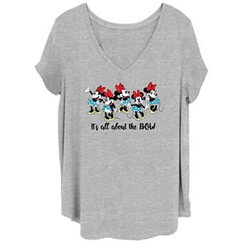 Disney's Minnie Up And Down Juniors' Plus Graphic Tee