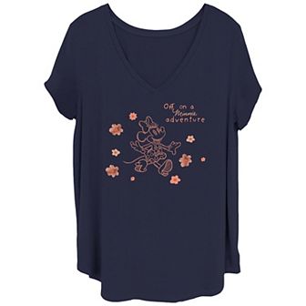 Disney's Minnie Adventure Juniors' Plus Graphic Tee